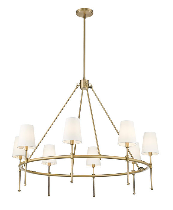 Millennium - 16608-VB - Eight Light Chandelier - Adorra - Vintage Brass