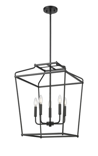 Nellita Five Light Pendant Matte Black