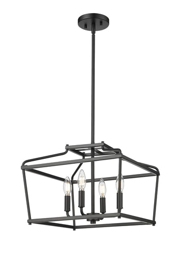 Nellita Four Light Pendant Matte Black