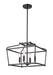 Millennium - 19104-MB - Four Light Pendant - Nellita - Matte Black