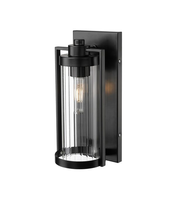 Millennium - 192001-PBK - One Light Outdoor Wall Sconce - Braselton - Powder Coated Black