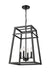 Millennium - 19204-MB - Four Light Pendant - Tellsa - Matte Black