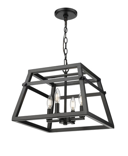 Tellsa Four Light Pendant Matte Black