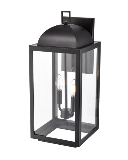 Beaufort Two Light Outdoor Wall Sconce Powder Coated Black
