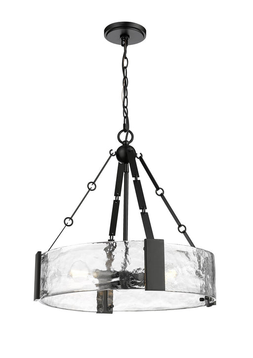 Millennium - 19403-MB - Three Light Pendant - Rezi - Matte Black
