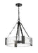 Millennium - 19403-MB - Three Light Pendant - Rezi - Matte Black