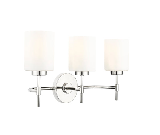 Keylee Three Light Vanity Polished Nickel