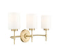 Millennium - 19603-VB - Three Light Vanity - Keylee - Vintage Brass