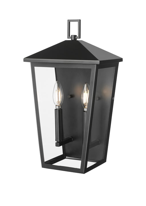 Millennium - 198002-PBK - Two Light Outdoor Wall Sconce - Munger - Powder Coated Black