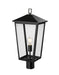 Millennium - 198301-PBK - One Light Outdoor Post Lantern - Munger - Powder Coated Black