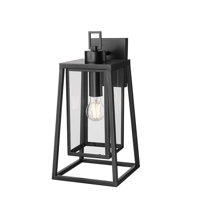 Millennium - 198501-PBK - One Light Outdoor Wall Sconce - Denzell - Powder Coated Black