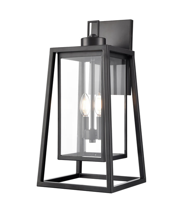 Millennium - 198502-PBK - Two Light Outdoor Wall Sconce - Denzell - Powder Coated Black