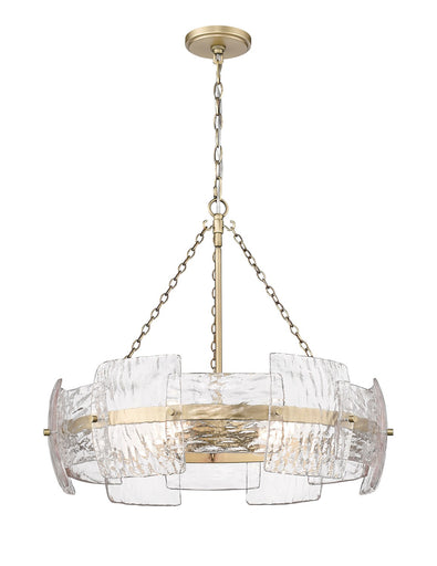 Sinclara Four Light Pendant Vintage Brass