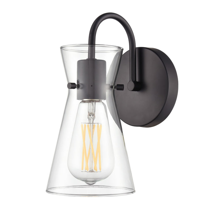 Millennium - 21001-MB - One Light Vanity - Camellia - Matte Black