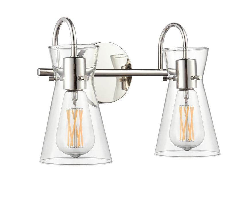 Millennium - 21002-PN - Two Light Vanity - Camellia - Polished Nickel