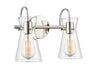 Millennium - 21002-PN - Two Light Vanity - Camellia - Polished Nickel