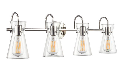 Camellia Four Light Vanity Polished Nickel