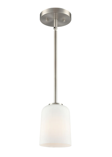 Laphia One Light Pendant Brushed Nickel