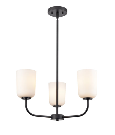 Laphia Three Light Chandelier Matte Black