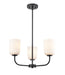 Millennium - 214003-MB - Three Light Chandelier - Laphia - Matte Black