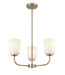 Millennium - 214003-MG - Three Light Chandelier - Laphia - Modern Gold