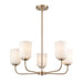 Millennium - 214005-MG - Five Light Chandelier - Laphia - Modern Gold