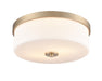 Millennium - 214102-MG - Two Light Flushmount - Laphia - Modern Gold