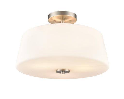 Laphia Three Light Semi-Flush Mount Brushed Nickel