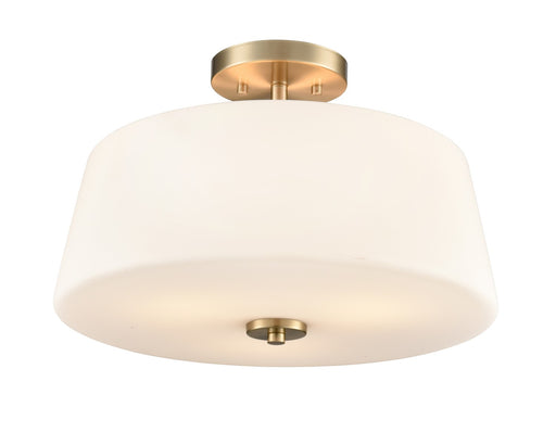 Laphia Three Light Semi-Flush Mount Modern Gold