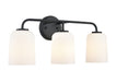 Millennium - 214203-MB - Three Light Vanity - Laphia - Matte Black