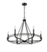 Millennium - 21606-MB - Six Light Chandelier - Jody - Matte Black