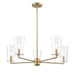 Millennium - 217005-VB - Five Light Chandelier - Maccan - Vintage Brass