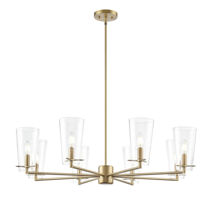 Millennium - 217008-VB - Eight Light Chandelier - Maccan - Vintage Brass