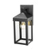Millennium - 22901-PBK - One Light Outdoor Wall Sconce - Yates - Powder Coated Black