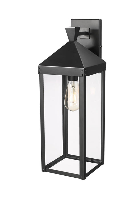 Millennium - 22921-PBK - One Light Outdoor Wall Sconce - Yates - Painted Black
