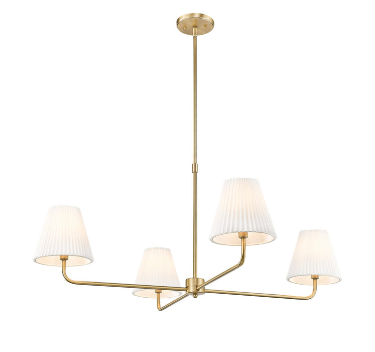 Millennium - 25104-VB - Four Light Chandelier - Ami - Vintage Brass
