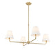 Millennium - 25104-VB - Four Light Chandelier - Ami - Vintage Brass
