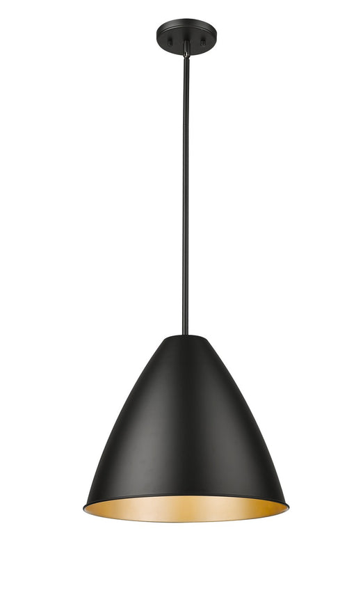 Millennium - 25201-MB - One Light Pendant - Kayman - Matte Black
