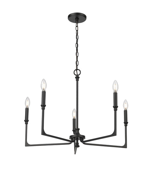 Millennium - 25305-MB - Five Light Chandelier - Azara - Matte Black