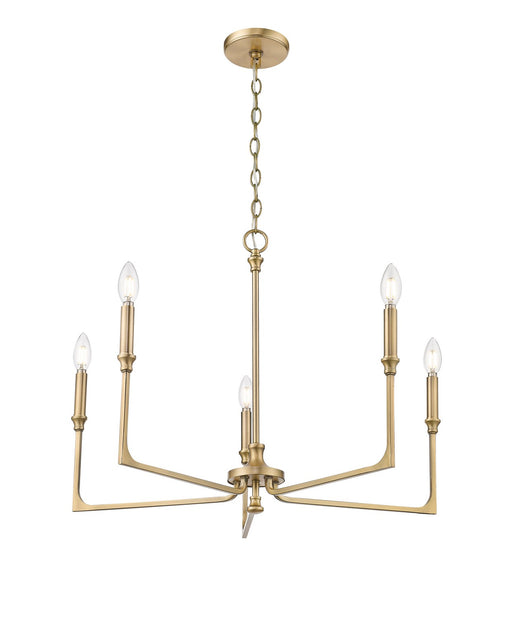 Millennium - 25305-VB - Five Light Chandelier - Azara - Vintage Brass