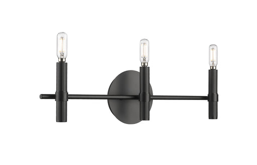 Skyva Three Light Wall Sconce Matte Black