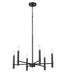 Millennium - 25606-MB - Six Light Chandelier - Skyva - Matte Black