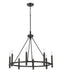 Millennium - 25608-MB - Eight Light Chandelier - Skyva - Matte Black