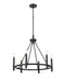 Millennium - 25656-MB - Six Light Chandelier - Skyva - Matte Black