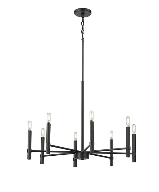 Millennium - 25708-MB - Eight Light Chandelier - Skyva - Matte Black