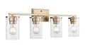 Millennium - 2704-MG - Four Light Vanity - Verlana - Modern Gold