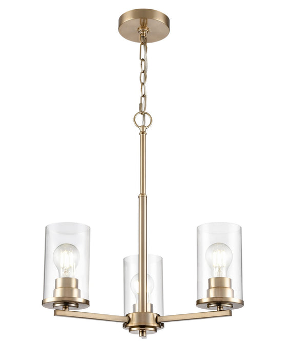 Millennium - 2713-MG - Three Light Chandelier - Verlana - Modern Gold