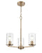 Millennium - 2713-MG - Three Light Chandelier - Verlana - Modern Gold