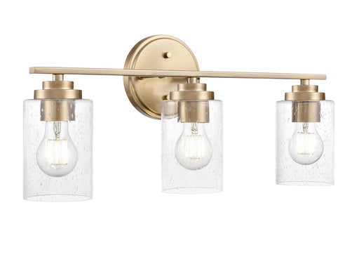 Moven Three Light Vanity Modern Gold
