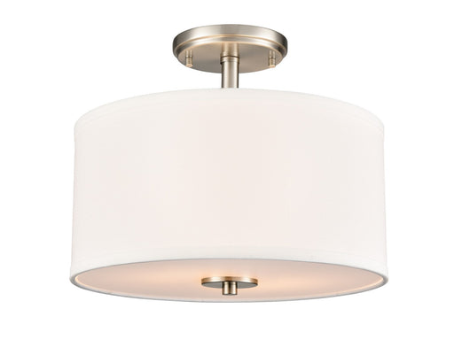 Guyten Two Light Semi-Flush Mount Brushed Nickel